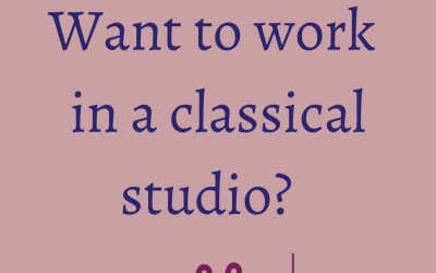 Working in a Classical-ish studio …